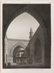 Le Kaire [Cairo]. Vue perspective intérieure de la Mosquée de Soultân Hasan.