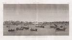 Le Kaire [Cairo]. Vue de la place Ezbekyeh [Ezbekîya], côté de l'ouest et du nord-ouest.