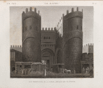 Le Kaire [Cairo]. Vue perspective de la porte appelée Bab el-Foutouh.