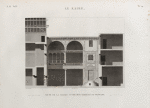 Le Kaire [Cairo]. Coupe de la maison d'Ibrâhym Kykheyd el-Sennary.