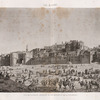 Le Kaire [Cairo]. Vue de la place appellée el-Roumeyleh et de la Citadelle.