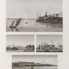 Basse Égypte. 1-3. Vues de trois villages situés sur la branche de Damiette [Damietta]; 4. Vue de la pêche sur le lac Menzaleh [Manzaleh].