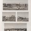 Basse Égypte. 1.3.4. Vues des tombeaux de Damiette [Damietta]; 2. Vue d'un village ruiné, environné de tombeaux.