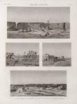 Basse Égypte. 1.3.4. Vues des tombeaux de Damiette [Damietta]; 2. Vue d'un village ruiné, environné de tombeaux.