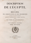 Description de l'Égypte, ...  État moderne. Planches. Tome deuxième.