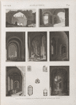 Alexandrie [Alexandria]. Plans et vues intérieures de plusieurs tours de l'enceinte des arabes.