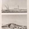 Alexandrie [Alexandria]. 1. Vue du pont de l'aquéduc sur le canal d'Alexandrie; 2. Vue du débarquement de l'armée française en Égypte, à la tour dite du Marabou.