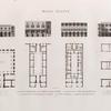 Basse Égypte. 1.2. Plan et élévation d'un okel d'Alexandrie; 3.4. Plan d'un okel de Damiette; 5-7. Plans d'un appartement d'okel; 8. Coupe d'okel; 9.10. Okels de Rosette.
