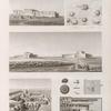 Lacs de Natroun. 1.2. Plan et vue du monastère St. Macaire; 3. Vue des monastères Anbâ-Bichây et du Sa'yd ou des Syriens; 4. Vue intérieure du monastère Anbâ-Bichây; 5-11. Plan et détails du monastère du Sa'yd ou des Syriens.