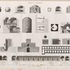 Arts et métiers. 1-3. Four à poulets du Kaire; 4-6. Four à chaux; 7.8. Four à platre; 9-11. Four à poteries; 12. Tour du potier; 13-16. Four à verrerie; 17-19. Four à verrerie pour le sel ammoniaque; 20-23. Four à sel ammoniaque.