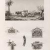 Arts et métiers. Vue et détails de la roue à jantes creuses ou machine à arroser.