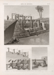 Arts et métiers. Vue et détails de deux machines à arroser, appellées châdouf et mentâl.