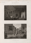 Arts et métiers. 1. Le teinturier; 2. Le cordier.