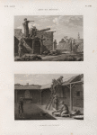 Arts et métiers. 1. Le maçon; 2. Le couvreur.