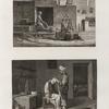Arts et métiers. 1. L'emouleur; 2. Le barbier.