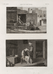 Arts et métiers. 1. L'emouleur; 2. Le barbier.