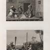 Arts et métiers. 1. Le faiseur de tuyaux de pipe; 2. Le pileur de tabac.