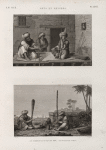 Arts et métiers. 1. Le faiseur de tuyaux de pipe; 2. Le pileur de tabac.