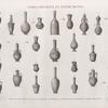 Vases, meubles et instrumens. 1.4.6.8-10.12.16.17. Qoulleh; 2.3.5.7.11.13-15.23-26. Doraq; 21.22.27. Ebryq; 18-20. Autres vases destinés à rafraichir l'eau.