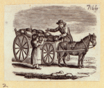 Rural life, carts and horses.