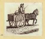 Rural life, carts and horses.