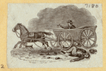 Horse-drawn carriages.