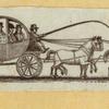 Horse-drawn carriages.