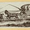 Horse-drawn carriages.