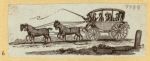 Horse-drawn carriages.