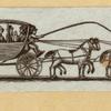 Horse-drawn carriages.