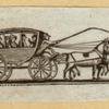 Horse-drawn carriages.
