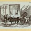 Horse-drawn carriages and carts.