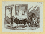 Horse-drawn carriages and carts.