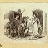 Horse-drawn carriages and carts.