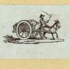 Horse-drawn carriages and carts.
