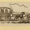 Horse-drawn carriages and carts.