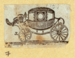 Horse-drawn carriages and carts.