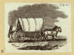 Horse-drawn carriages and carts.