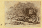 Horse-drawn carriages and carts.