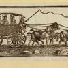 Horse-drawn carriages and carts.