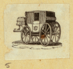 Horse-drawn carriages.