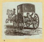 Horse-drawn carriages.