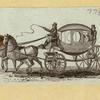 Horse-drawn carriages.
