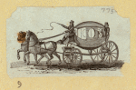Horse-drawn carriages.