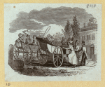 Horse-drawn carriages.