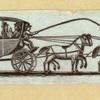 Horse-drawn carriages.