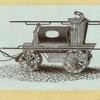Horse-drawn hose cart.
