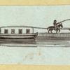 Horse-drawn boats.