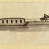 Horse-drawn boats.
