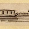 Horse-drawn boats and steamships.